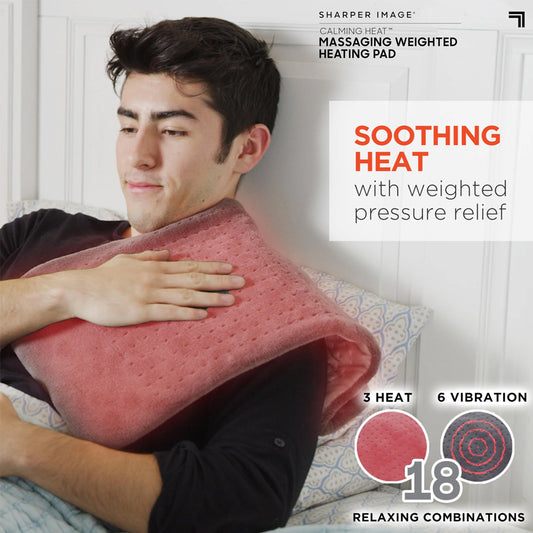 Calming Heat Massaging Weighted Heating Pad