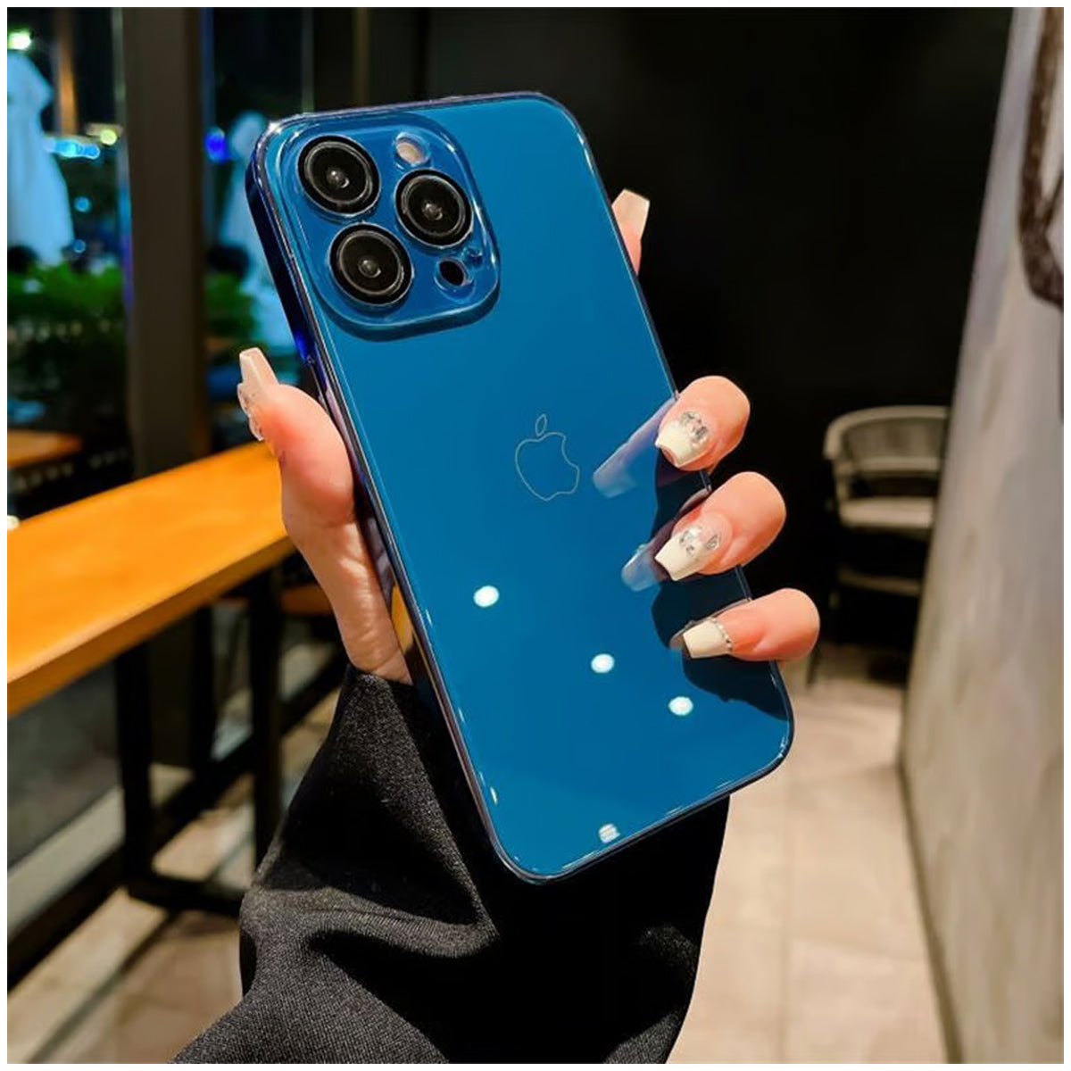 New iPhone 9D Glass Case With Logo